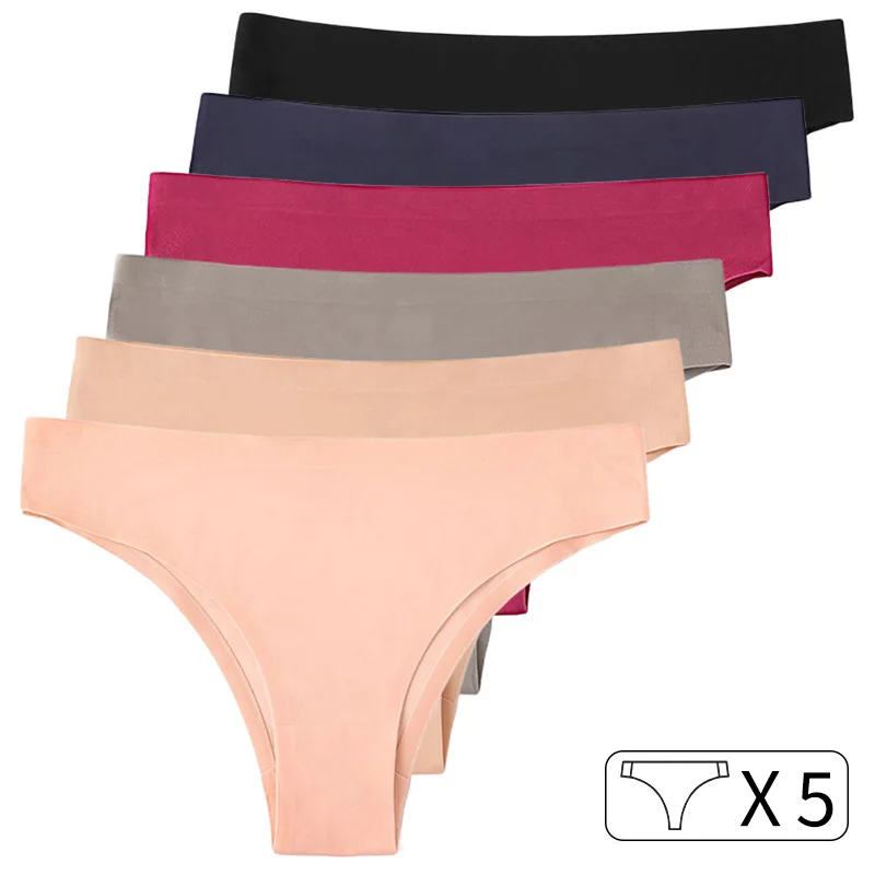 

Сексуальные женские трусики из ледяного шелка, бесшовные трусы-стринги с Т-образной спинкой для девочек, нижнее белье, соблазнительные женские трусы, размер M-XXL