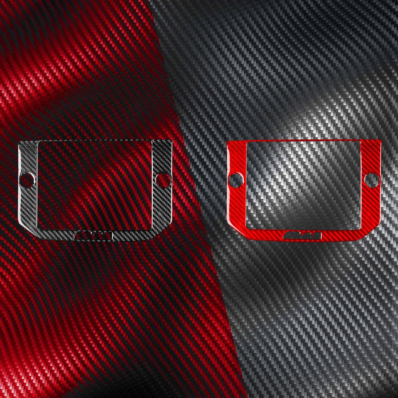 Real Carbon Fiber For Maserati Giboli 2014–2022 Car Navigation Screen Frame Trim Customizable Car Sticker Interior Accessories