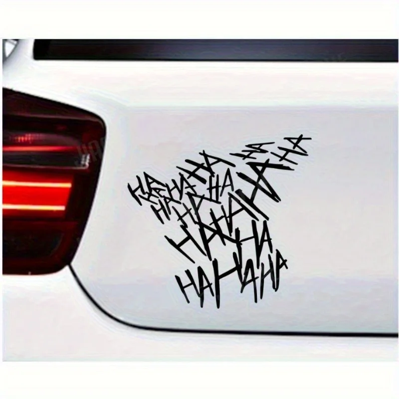 HAHAHA JDM Humorous Expression Car Sticker Waterproof Vinyl Decal for Car Decoration