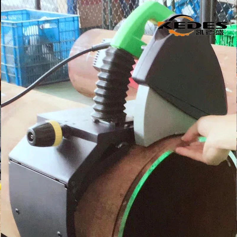 Portable Semi-Automatic Circular Large-Diameter Industrial Use Pipe Saw Engine Bearing Gear Motor High