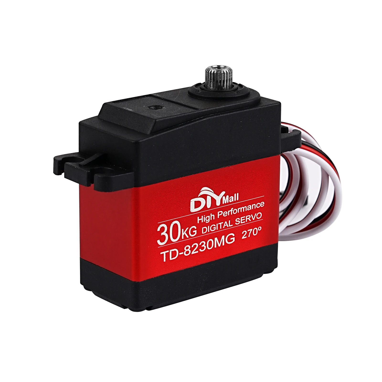 Servo digitale impermeabile 30KG TD-8230MG 25T Servo ingranaggi in metallo ad alta velocità Braccio robotico per 1/8 1/10 1/12 Bilancia RC Auto Baja Robot