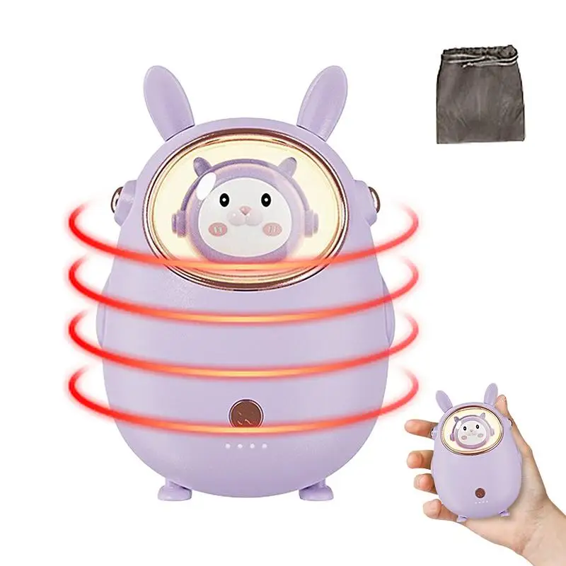 Cute Hand Warmer Cuddly Warmth Rechargeable Animal Shaped Hand Warmer with Night Light Fast Heating for Cozy Winter Activities