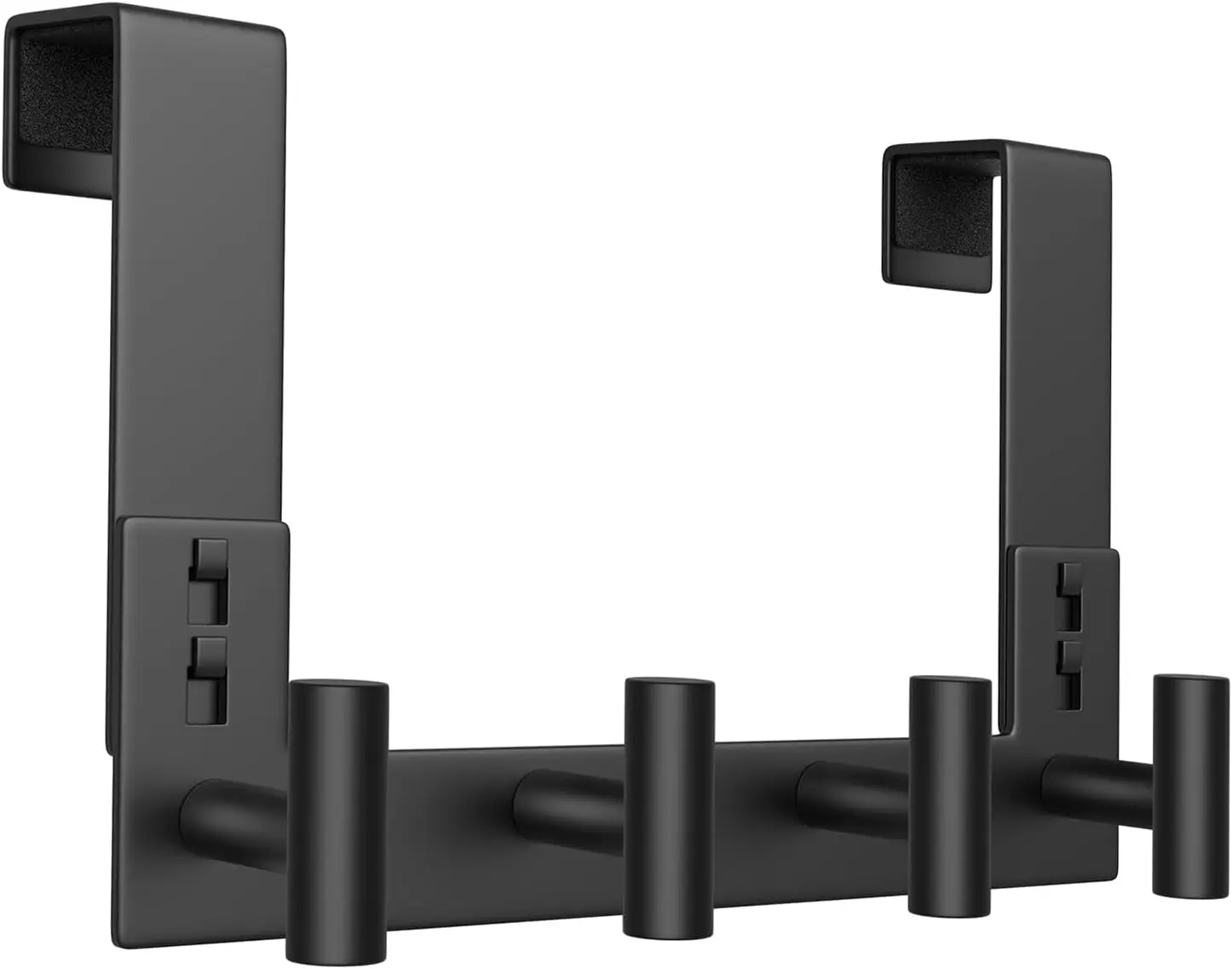 

Металлическая вешалка для полотенец на деревянную дверь, сверхпрочная вешалка для хранения верхней одежды и рюкзаков (4 крючка, подходит для дверей толщиной 1-3/4 дюйма)