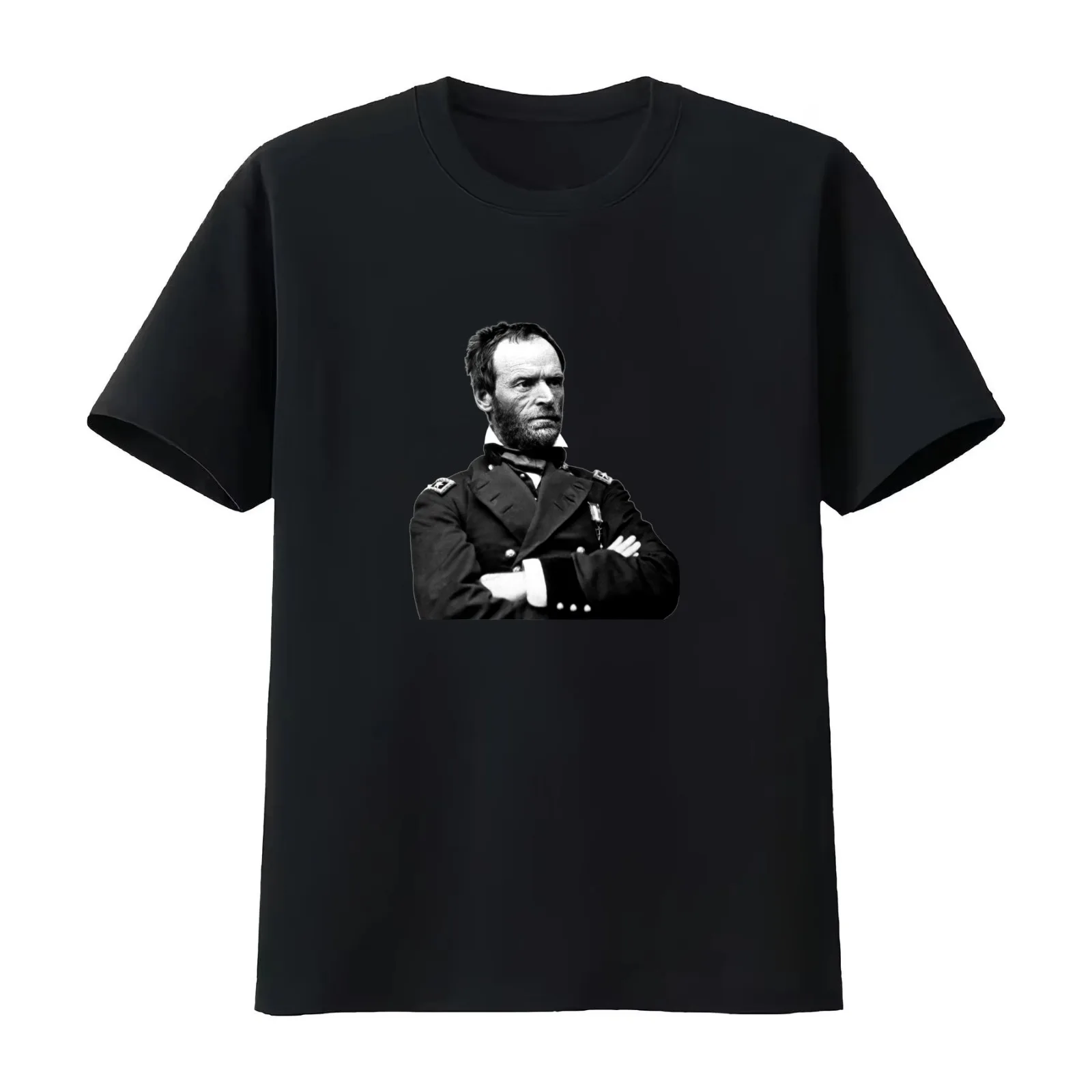 General William Tecumseh Sherman T-Shirt Summer Casual Cotton Tee Oversized Streetwear Tops Vintage Graphic Print