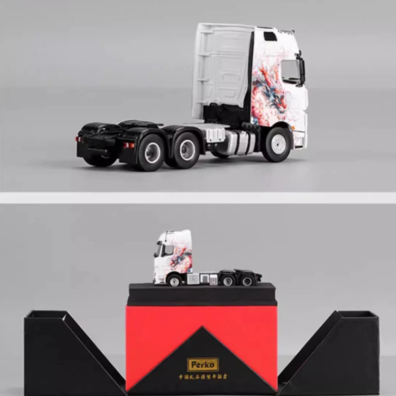 

Модель Perka 1:64, модель головы грузовика, модель автомобиля из сплава, орнамент, сувенир, коллекция, подарок для хобби