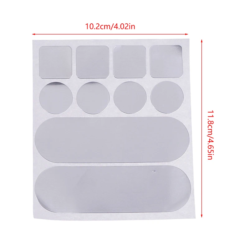 5 uds pegatina de olla de acero inoxidable cinta de reparación autoadhesiva parches de olla impermeable cinta de papel de aluminio resistente a altas temperaturas