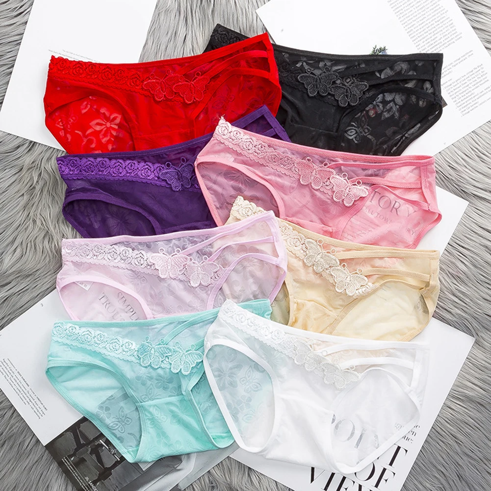 

Ice Silk Underpants Comfortable Panties Women's Seamless Breathable Underwear With Low Waist Lingerie Soft Sleep Briefs Fashion