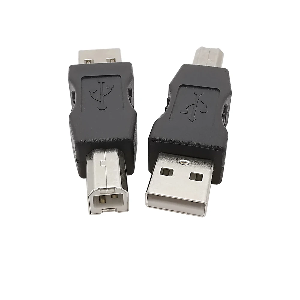 USB Connector USB 2.0 Type A Male / Female Socket to USB Type B Male Plug Printer Square Interface Converter Adapter