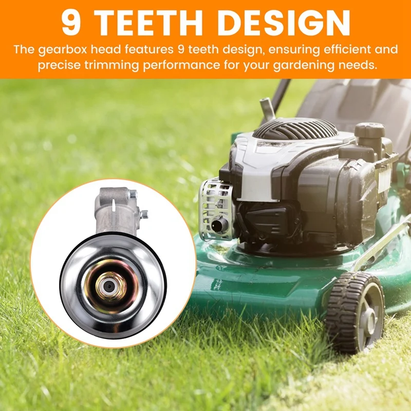 A50I 9Teeth Trimmer Gearbox Gearhead Brushcutter Grass Trimmer Replace Gear Head Lawn Mower Parts Gardening Tool