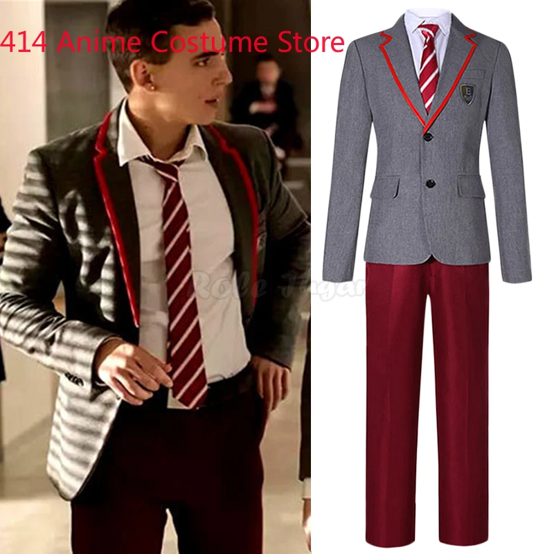 New TV Series Elite Season School Uniform Cosplay Costume Men Women Halloween Party Show JK Outfits XS-2XL C150M246