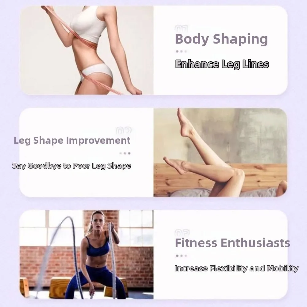 

1 пара женских тапочек для коррекции фигуры, сандалии-качалки из материала EVA, растягивающиеся до икры, тапочки-качалки на танкетке и толстой подошве