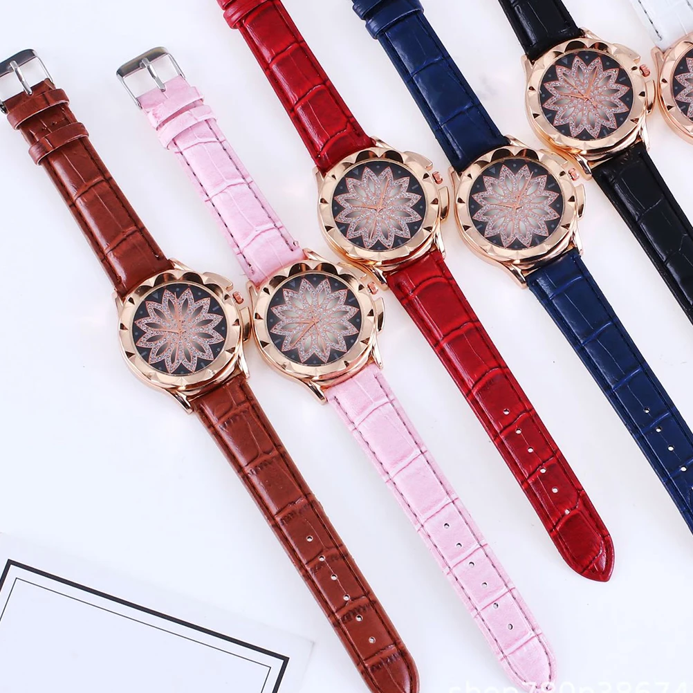 

Quartz Watches Women Wristwatch Durable Fashion Charm Increasing Elegant Rhinestone Design Matching Clothes High Quality Gift
