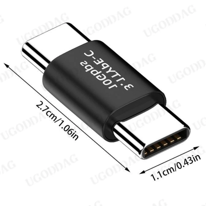 PC 노트북 태블릿용 USB 3.1 C타입 어댑터 컨버터, USB C 충전 데이터 동기화 익스텐션, USBC 암-수 타입 커넥터