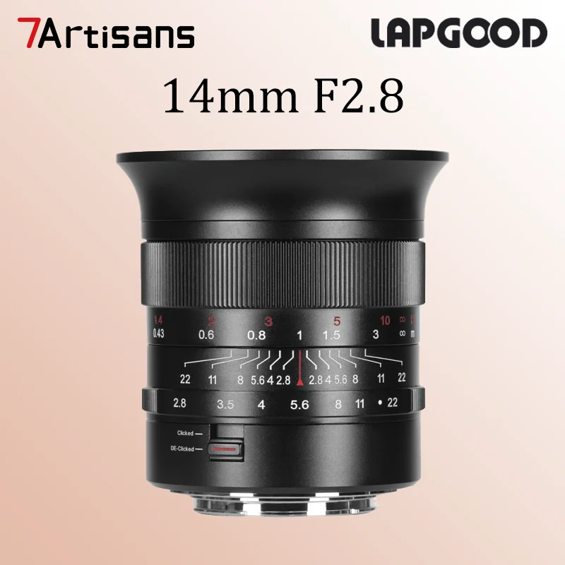 

7artisans 14mm F2.8 Ультраширокоугольный объектив с полнокадровой матрицей для фотосъемки с креплением Sony E, Canon RF, Nikon Z, L Mount