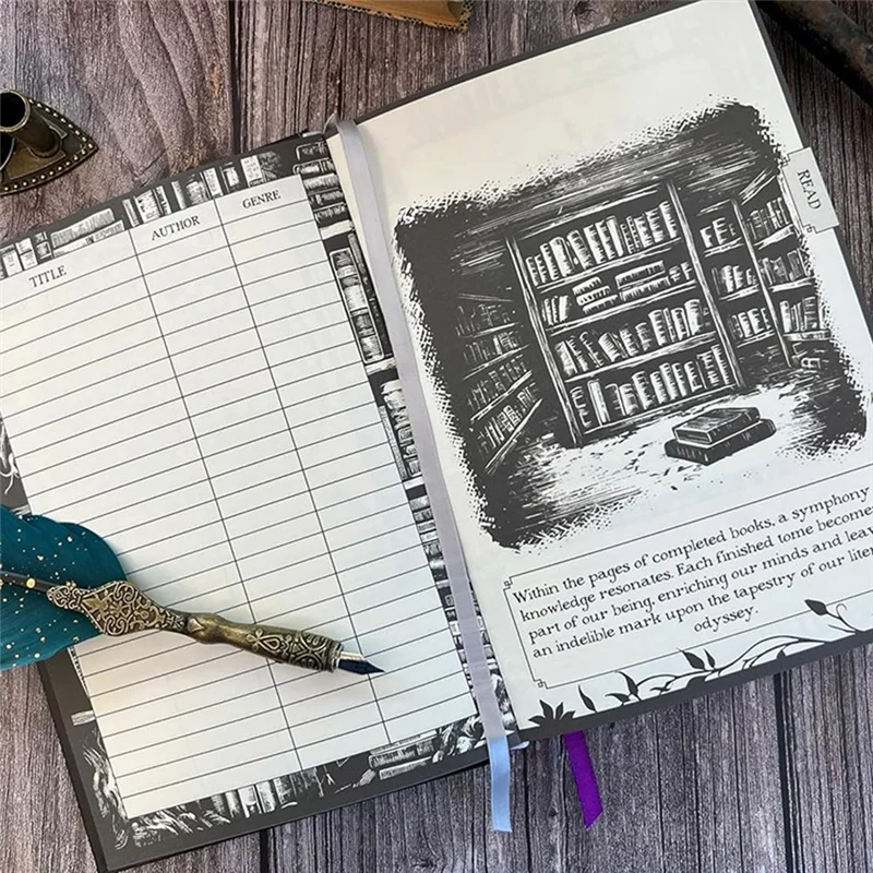 Exquisite-Conquest Journals Waiting For The Night Readers Journal Gothic Inspired Journaling For Reading image 3
