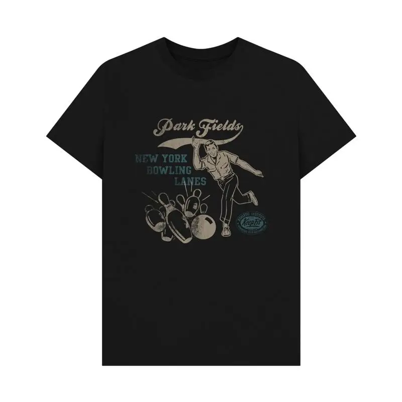 PREMIUM OFFICIAL Park Fields New York Bowling Lanes Black  T shirt