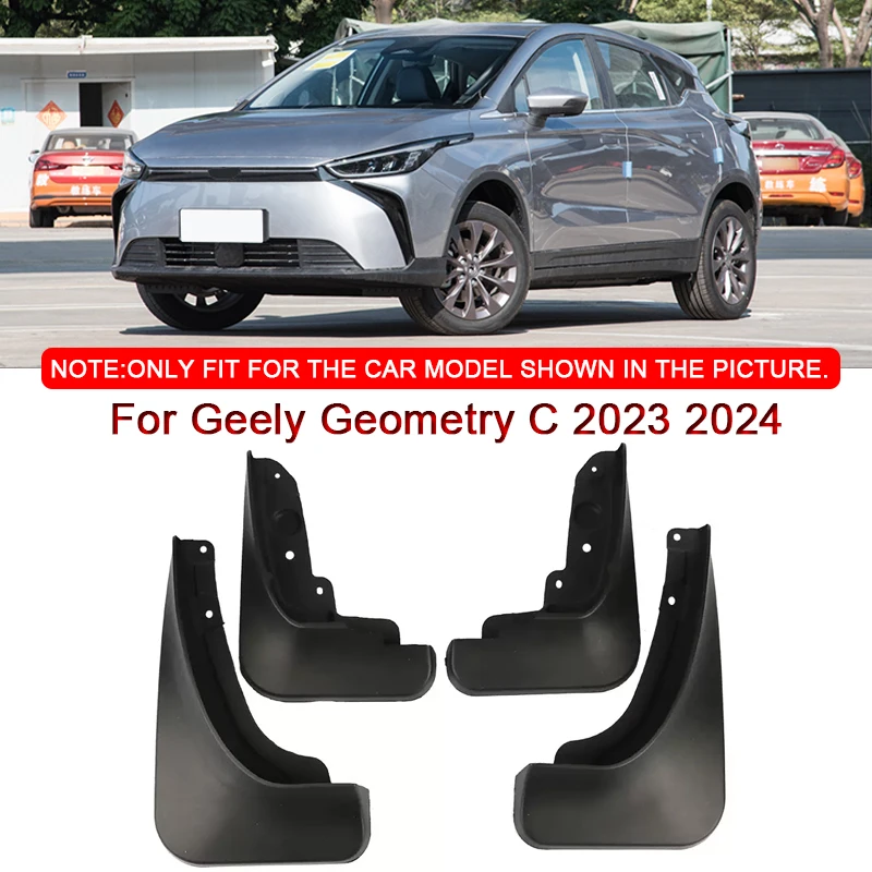 

For Geely Geometry C 2023 2024 Car Styling ABS Car Mud Flaps Splash Guard Mudguards MudFlaps Front Rear Fender Auto Accessories