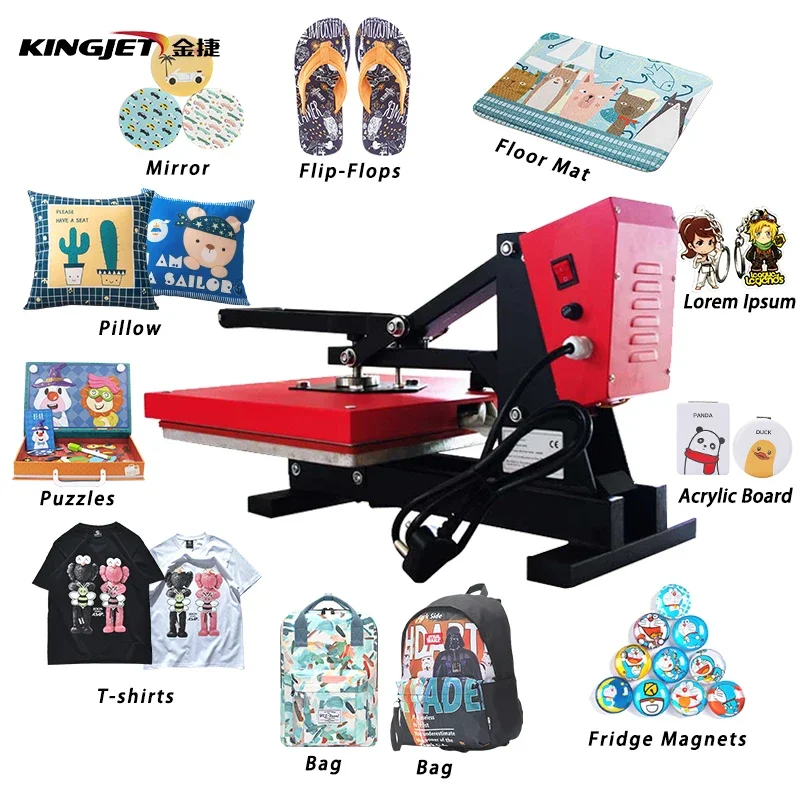 Small combo tshirt heat press machine sublimation a3 size t-shirt printer digital t shirt printing machine