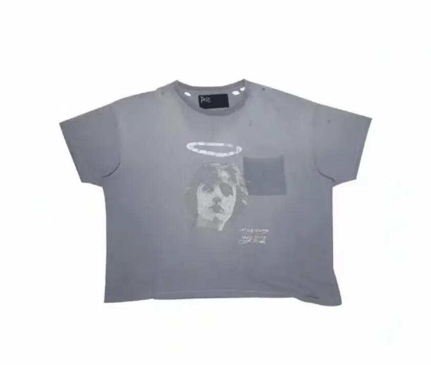 PALY HOLLYWOOD 26SS "Angel Henry" Limited Edition Gewaschenes Vintage-Kurzarm-T-Shirt