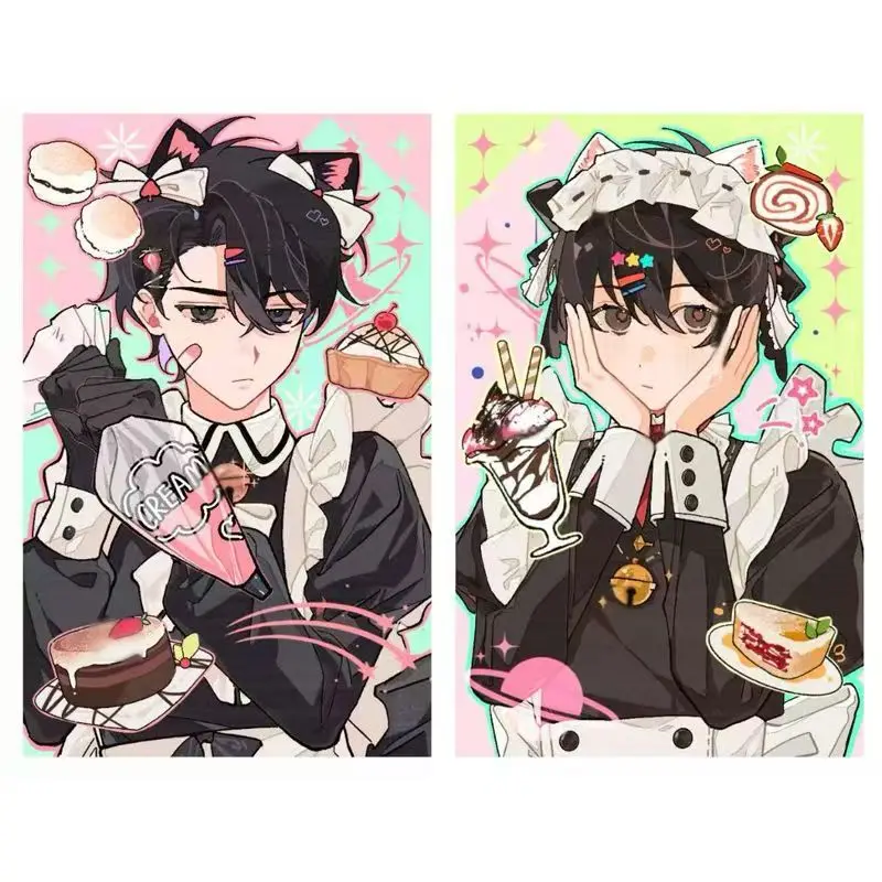 Omniscient Reader's Viewpoint Kim Dokja Yoo Joonghyuk Small Card Photo Cards DIY Postcard Bookmark Anime Accessories 2pcs