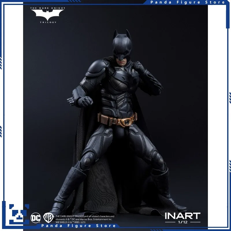 재고 있음 100% 오리지널 INART 1/12 SHF 배트맨 다크 나이트 트릴로지 베일 디럭스 버전 애니메이션 액션 피규어 모델 장난감