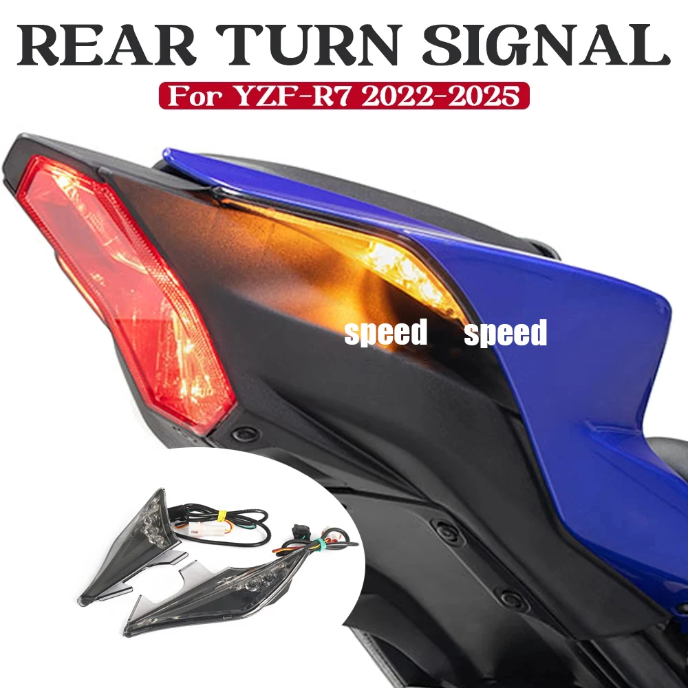 For Yamaha YZF R7 YZFR7 YZF-R7 Motorcycle Rear Tail Light Taillight Brake Turn Signals Integrated LED Light 2022 2023 2024 2025