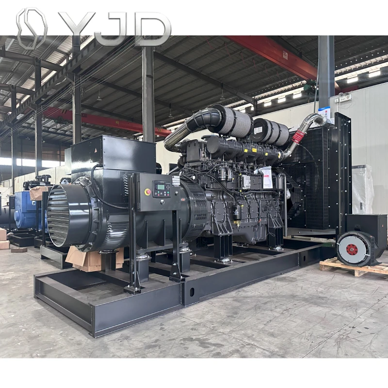 Open Frame Silent Type 900 KVA to 1500 KVA Mitsu  bishi Yuchai Diesel Generator Set Customized 3 Phase Water Cooled Auto Start