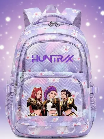 के-पॉप डेमन हंटर्स बैकपैक कार्टून रूमी मीरा ज़ोय हंटर/एक्स साजा लड़कों के लिए प्रिंट स्कूल बैग बड़ी क्षमता वाला छात्र स्कूल बैग लड़कियों के लिए 10 best sales आर्कटिक शिकारी - №4