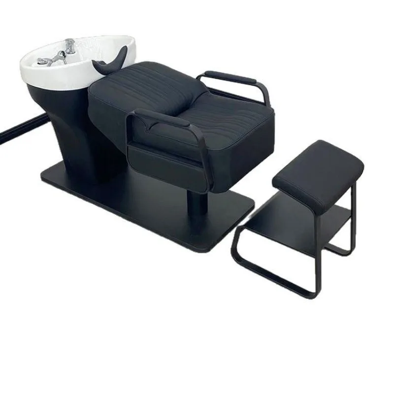 Barber shop High-end hair shop Internet celebrity shampoo hair salon special stainless steel high-end hair ceramic simple flush