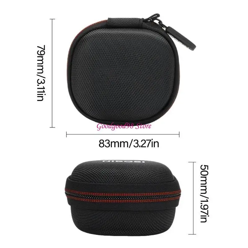 กล่องเก็บข้อมูลแบบพกพาสำหรับตัวป้องกันตัวยึดหูฟัง AC320 พร้อมตาข่ายพ็อกเก็ต W8EC