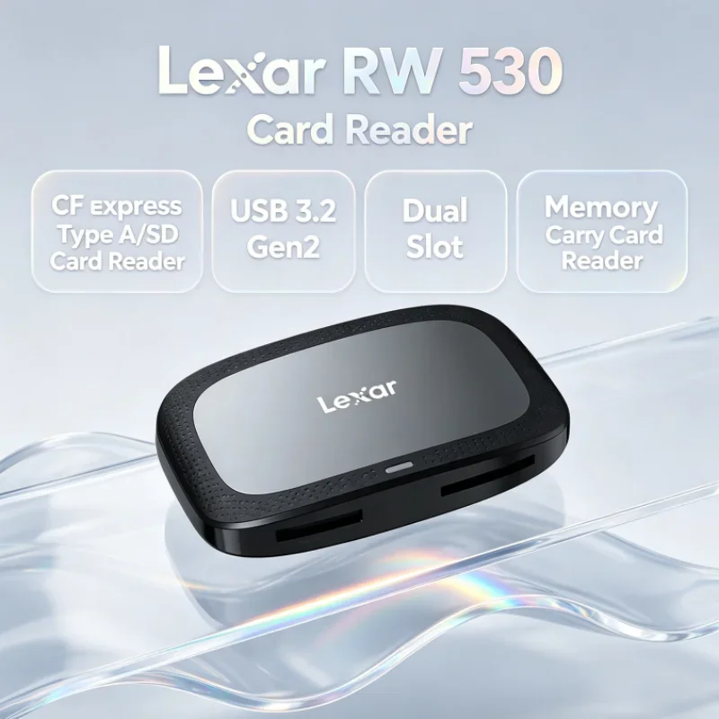 Lexar CFexpress Type A / SD Memory Card Reader USB 3.2 Gen2 RW530 Dual Slot SD Card Reader CFA Max 900MB/s