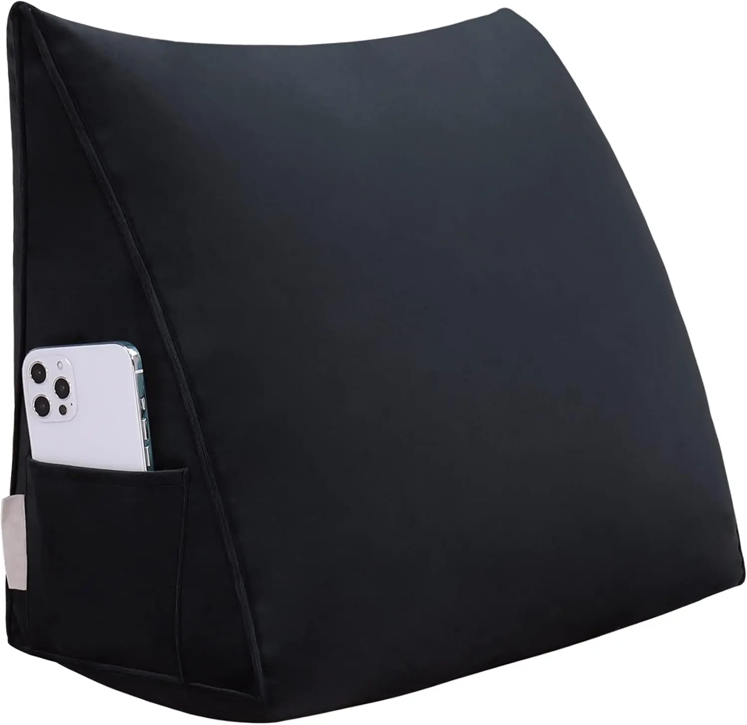 

Bed Wedge Pillow for Headboard Small Bolster Pillow Reading Pillows for Sitting Up in Bed Adult, Triangular Backrest Cushion Boo