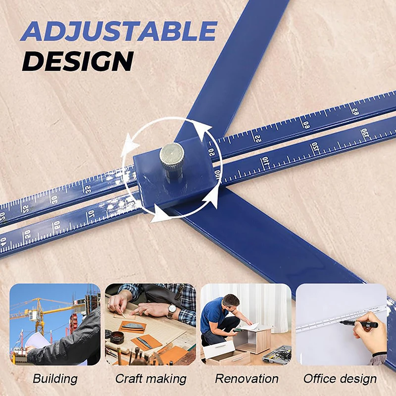 コーナーアングルファインダー 多機能分度器 スケール付きアングルファインダー マイターソーベベルゲージと木工用コーナーアングルファインダー