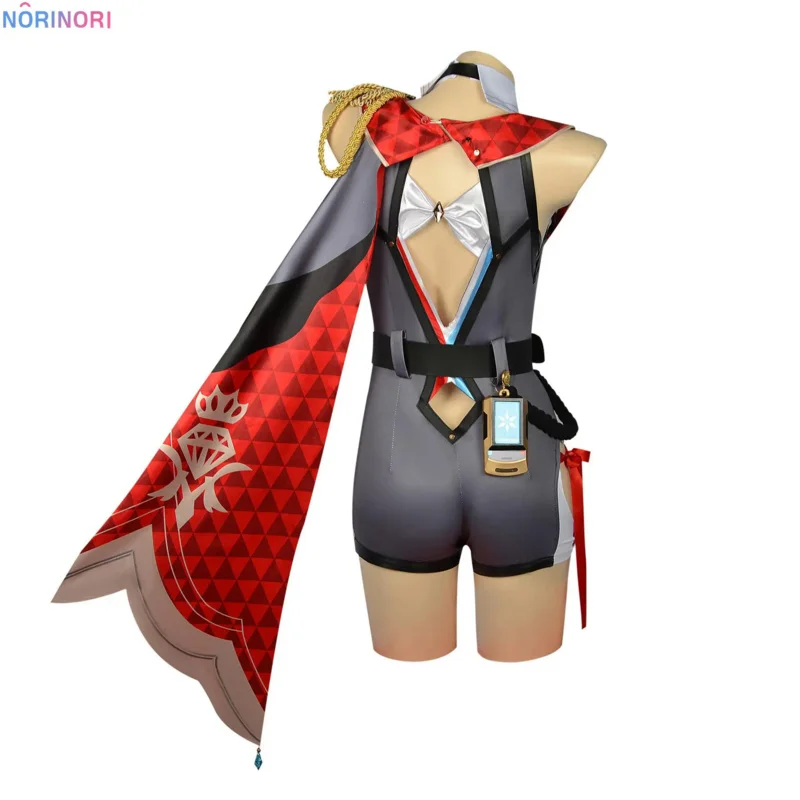 ชุดคอสเพลย์อนิเมะโทปาซชุดยูนิฟอร์มรถไฟ Honkai Star ชุดวิกผมชุดปาร์ตี้ฮาโลวีนสำหรับผู้หญิง