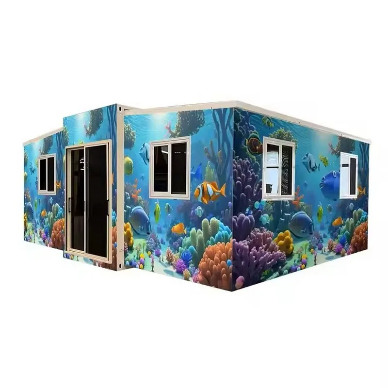 Expandable 20-40FT Hydraulic Container House for Hotels Ideal for Resorts Chains with Bulk 3D Design Options