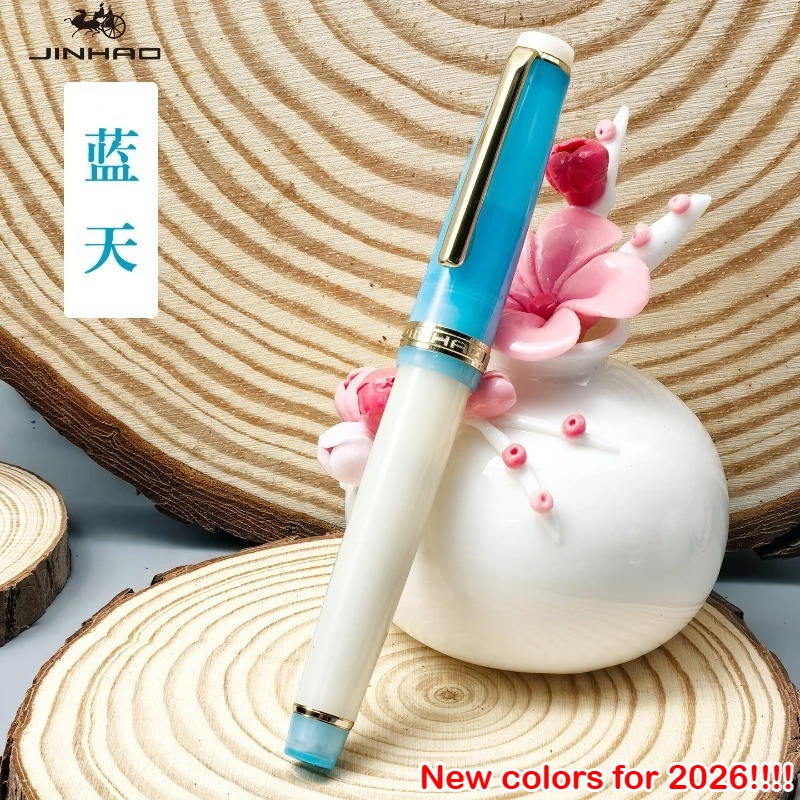 

Ручка-фонтан JINHAO 82 Limited Edition Colors, цвета макарон, золотой клипс, EF/F/M, для каллиграфии, канцелярские товары, офисные и школьные принадлежности