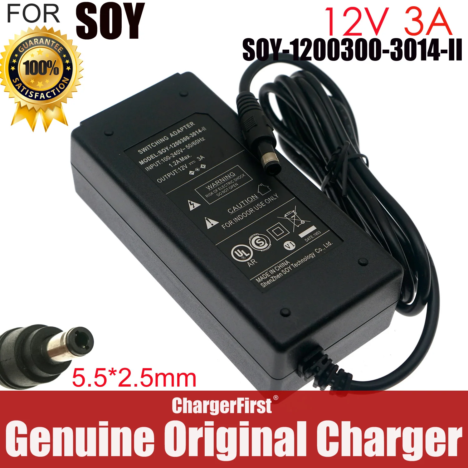 Genuine SOY SOY-1200300 12V 3A 36W AC Adapter Charger For Autel MS906 MS906S MS906BT MS908 MS908S MS908PRO MS905 Power Supply