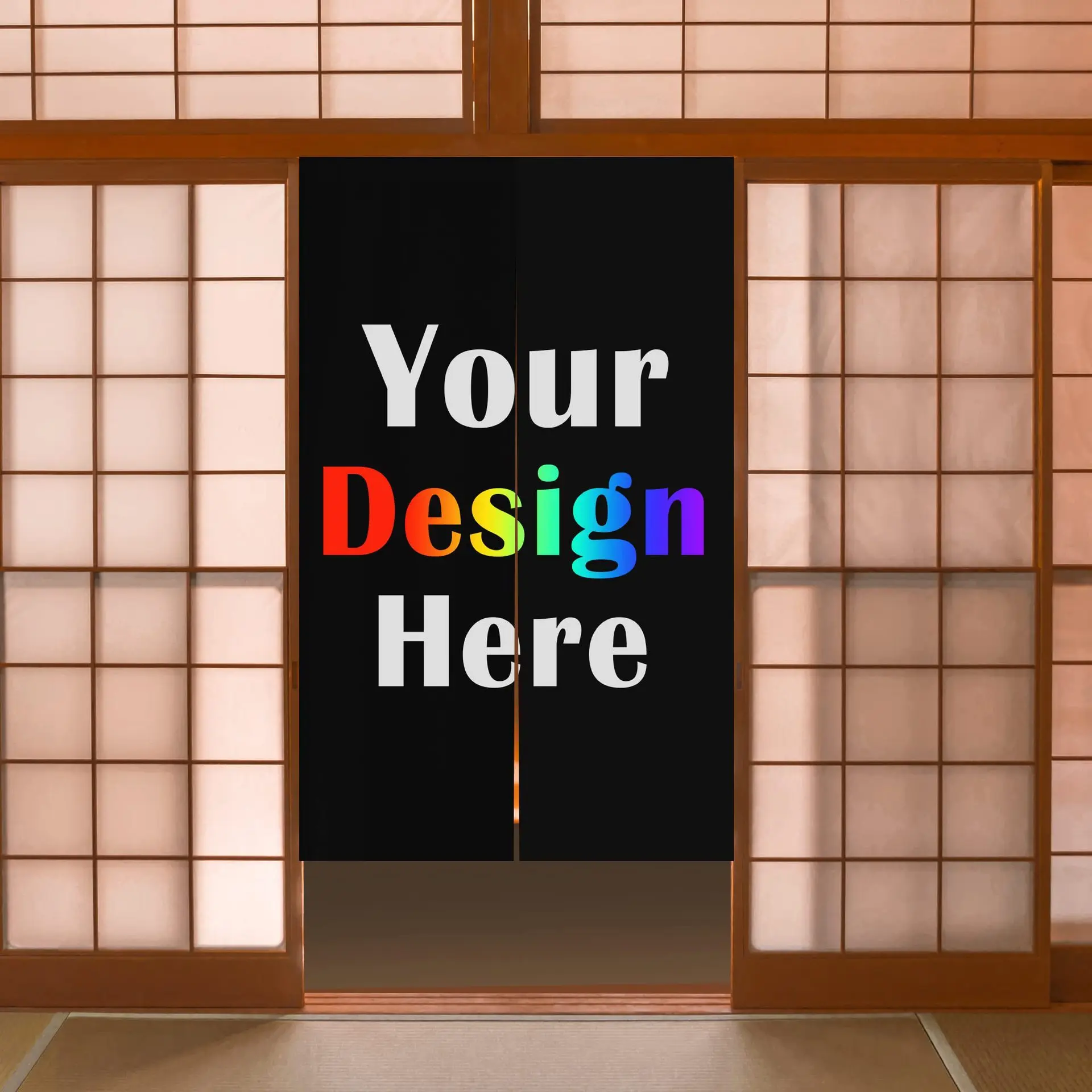 Custom Door Curtain with Words Picture Customized Door Decor Curtain,Kitchen Gifts Personalized Entrance Hanging Half-Curtain