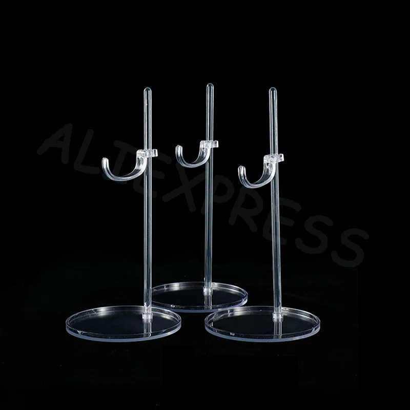 1/6, 30cm Display Stand Rack for Doll Toys, Transparent Acrylic Waist Foot, Support Bracket Holder