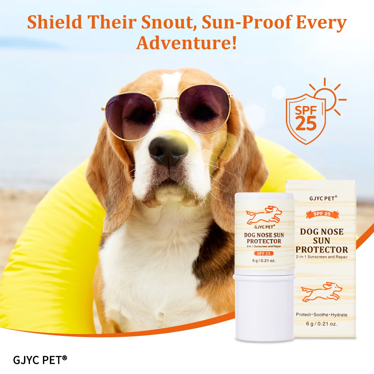 Pet Sunscreen Nose Balm UV Protection Moisturizing Soothing Anti-Cracking Non-Irritating for Dogs Cats Outdoor Nose Care