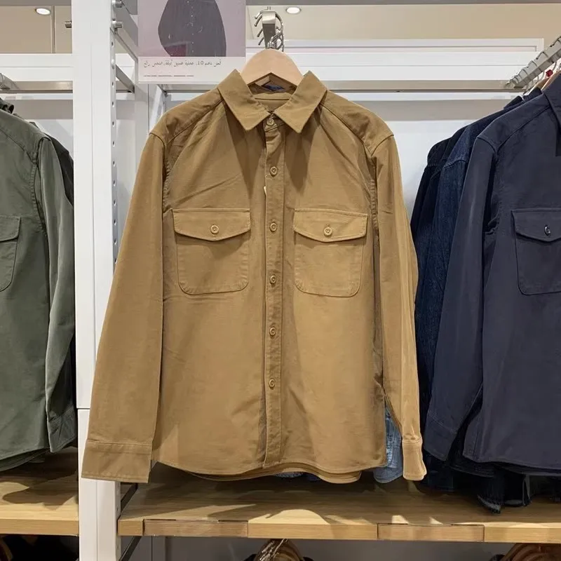 

Loose Workwear irt Long Sve Outerwear Men's Women'S Mountain System Jaet Youth Faion Autumn Season