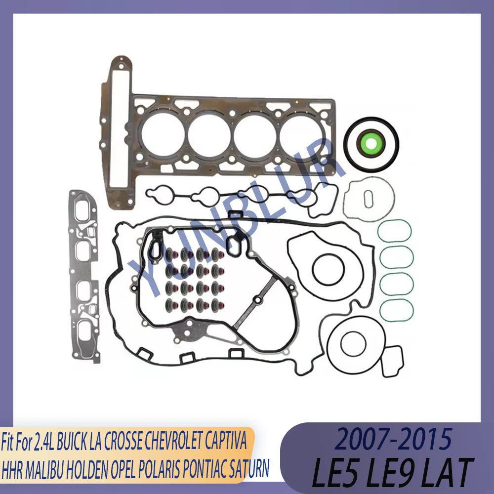 

Full Gasket Set Fit 2.4 L LE5 LE9 LAT 07-15 For BUICK LA CROSSE CHEVROLET CAPTIVA HHR MALIBU HOLDEN OPEL POLARIS PONTIAC SATURN
