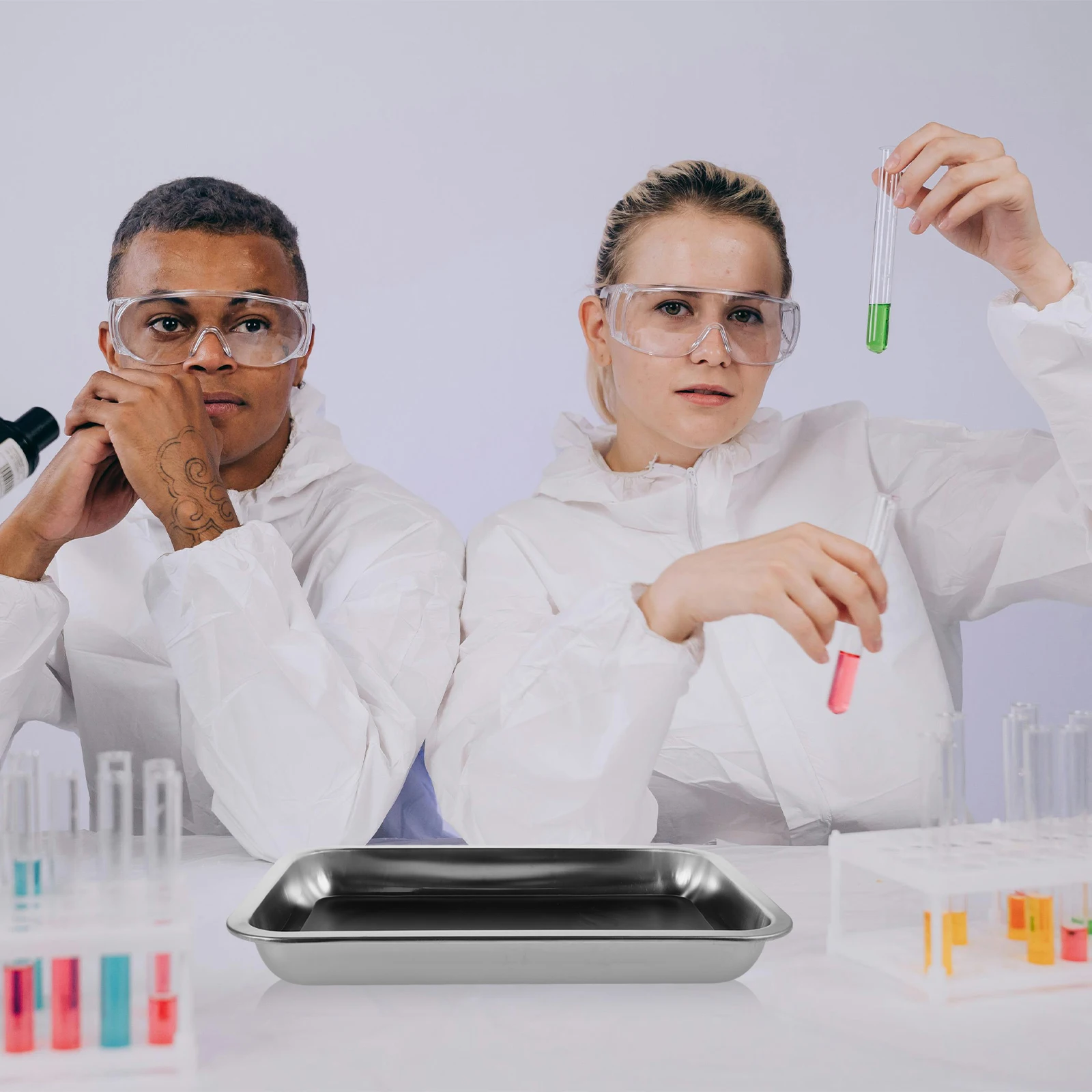 

Stainless Steel Dissecting Tray 26X19X4Cm Lab Instrument For Biology Science Teaching Experiment Specimen Dissection Plate Lab