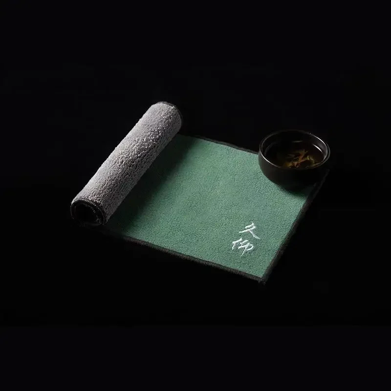 Kung Fu Tea Towel Tea Cloth Absorbent Thickened Tea Set Towel Tea Table Tea Table Cloth Special Wipes Tea Table Accessories Zen