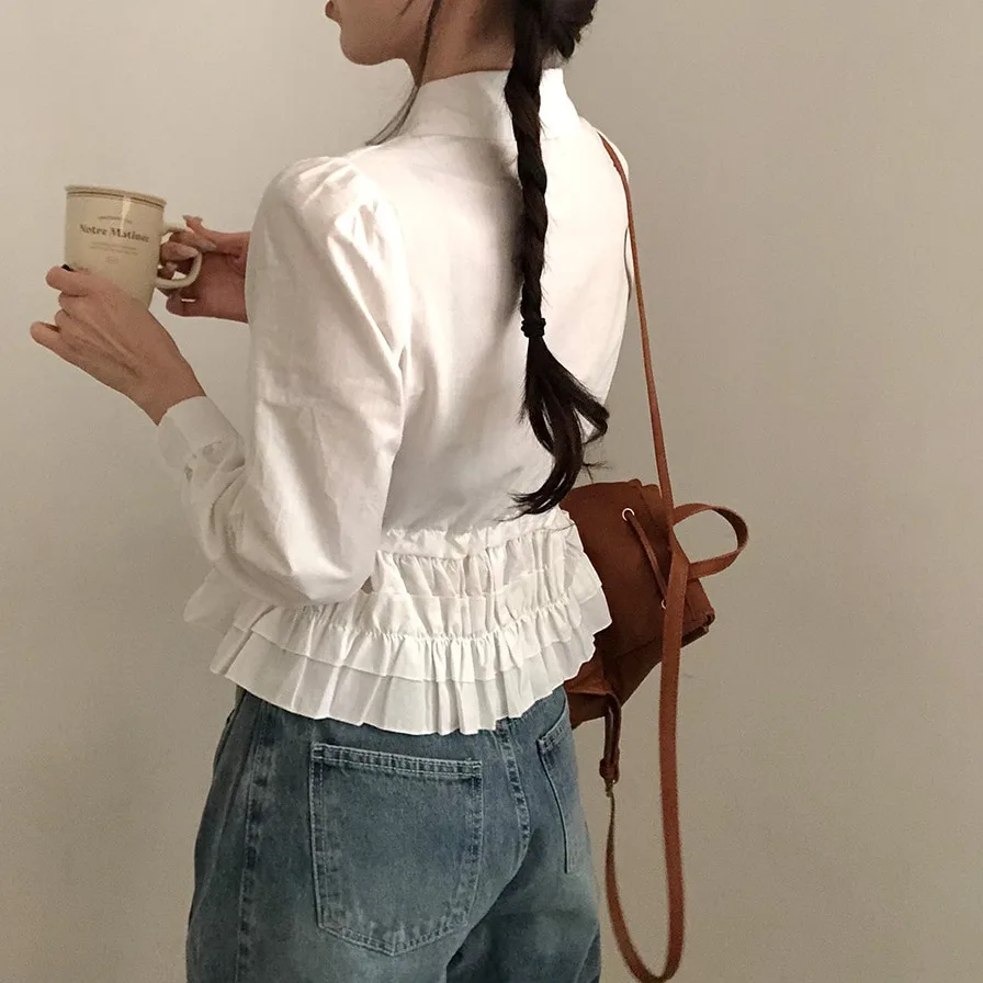 تصميم فريد من نوعه طويل Sve irt المرأة ربيع 2026 الخصر Cinched ربطة القوس فيونكة عادية Sle مكافحة الشيخوخة مزيج القطن تنوعا