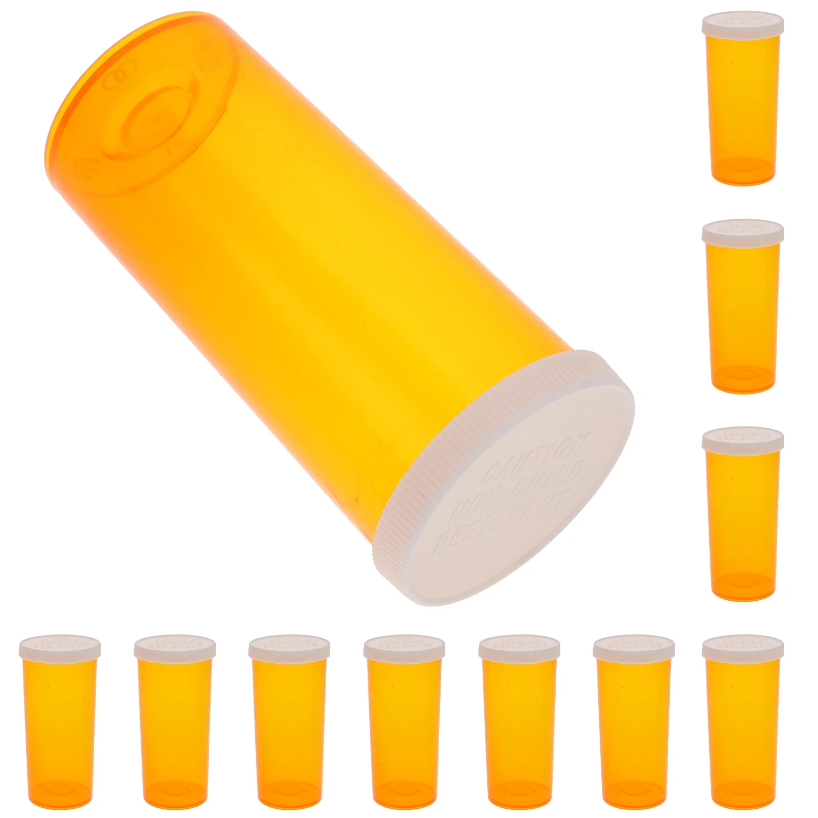 20pcs Plastic Pill Bottles Pill Container Portable Travel Vials Pill Vials With Caps