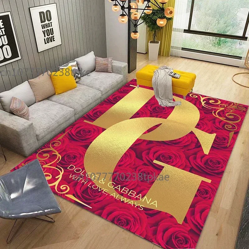 

Fashion Brand DG GABBANA Printed Carpet Comfortable Creative Living Room Bedroom Sofa Area Rug,home Decor,Floormat