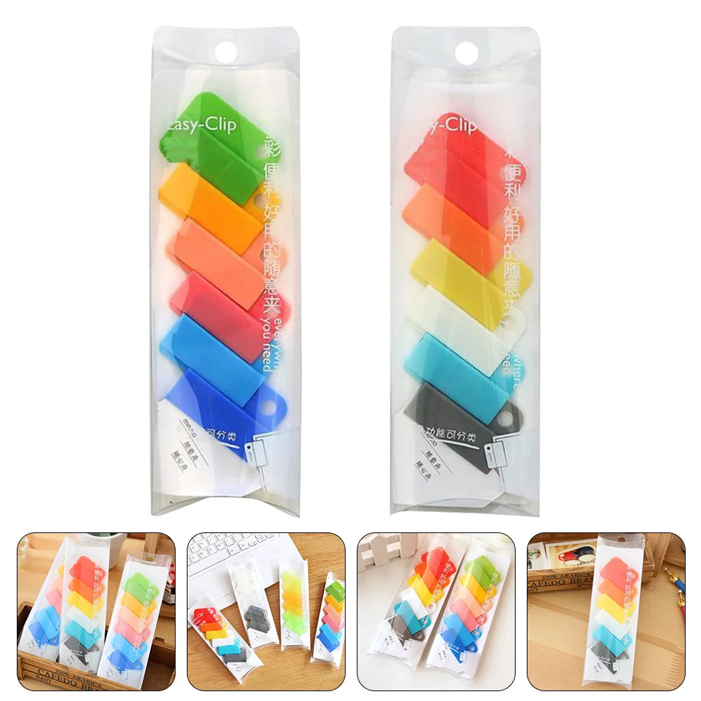 Multi Function Plastic Clamps Office School Sealing Clip Household Portable File Clips Sorting Clamp Stationery Accessories