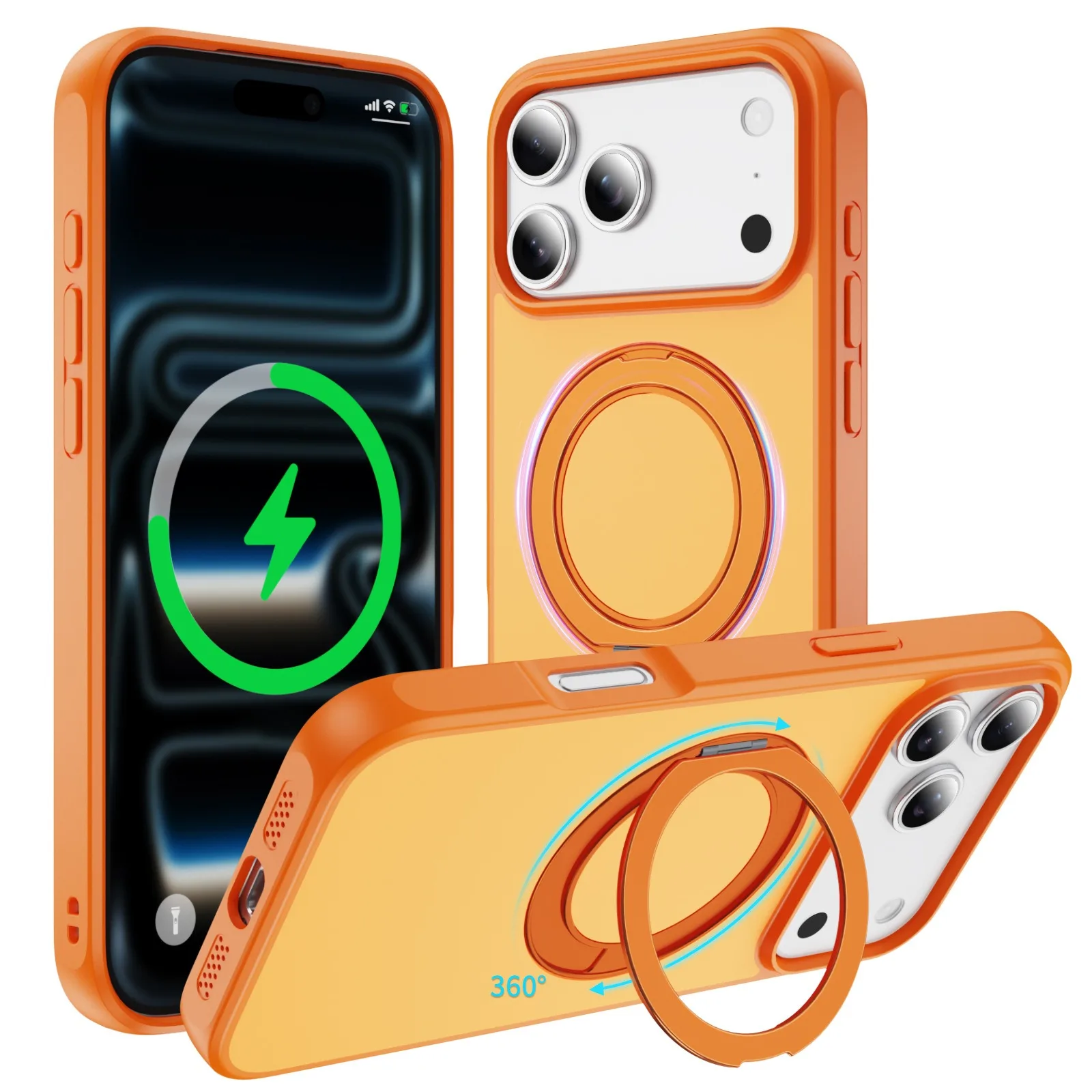 Dual Color Magnetic Stand Phone Case for Apple iPhone 11 12 