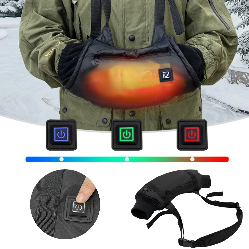 

USB Electric Heated Skiing Gloves, Intelligent Temperature Control, Winter Hand Warmer, Ski Snowboard Sports Warm Equipment